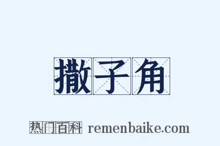 撒子角是什么意思的图片